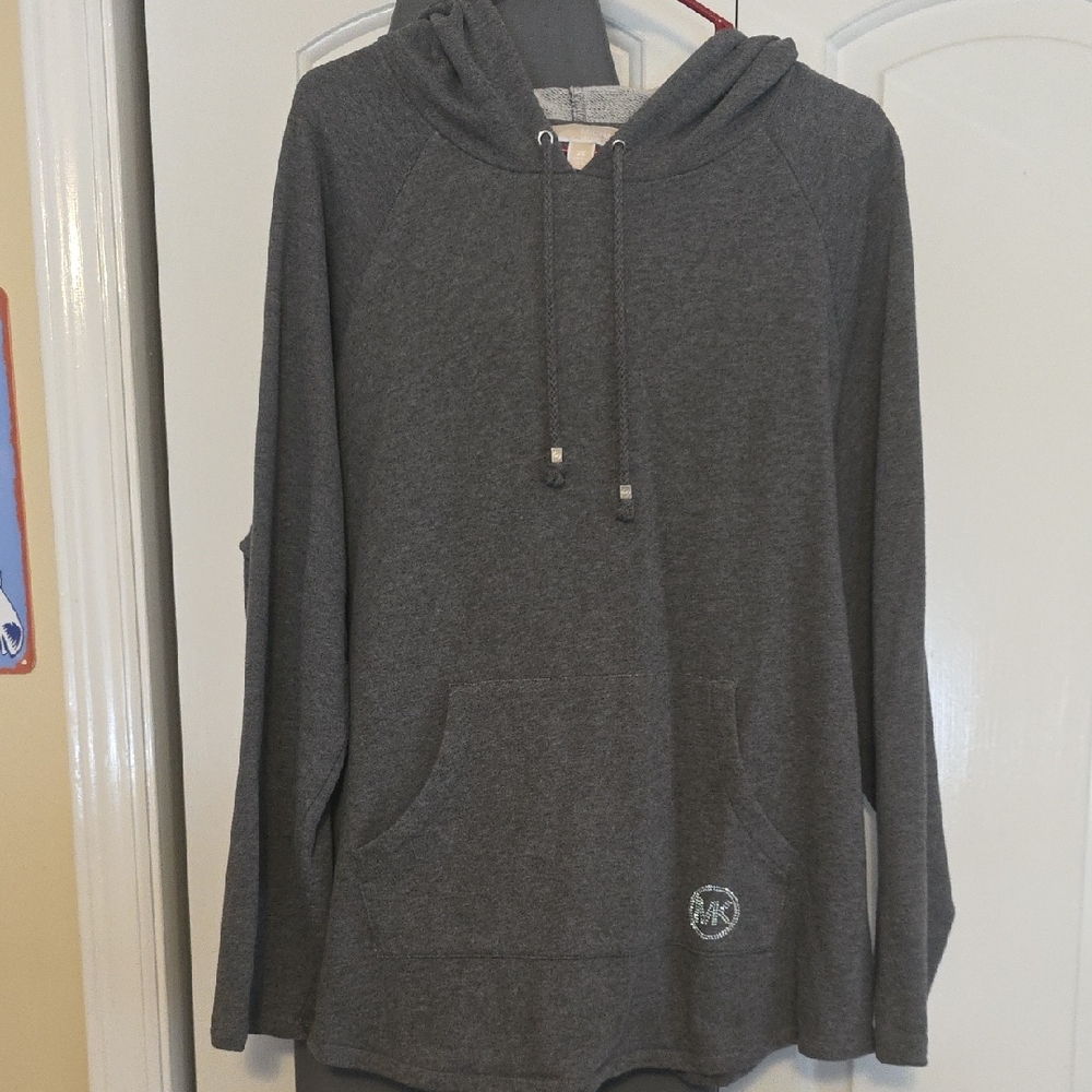 MICHAEL Michael Kors Charcoal Hooded Pullover